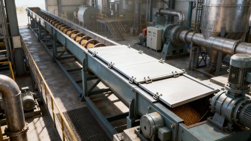 飼料工場におけるU字型スクリューコンベアの効率的な応用