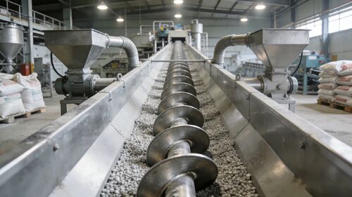 肥料処理におけるステンレス鋼のスクリューコンベアーの応用事例