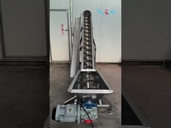 オーダーメイドの自動フィッダーのためのスタインレスタイヤスチール傾斜スクリューコンベヤー