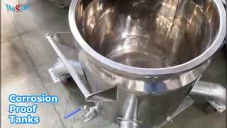 カスタム反応容器 高品質 500L 貯蔵タンク SS304/SS316L ステンレス鋼貯蔵タンク/C