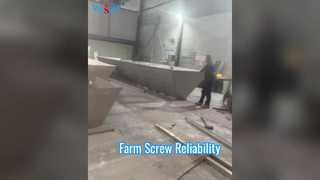 耐久性のあるファームエクストルーダースクリューの長寿命