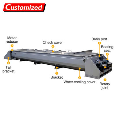 良い価格 CUSTOM 新しい熱熱冷却ジャケット スクリップコンベア 高温アゲルコンベア 熱冷却のための連続ミキサー オンライン