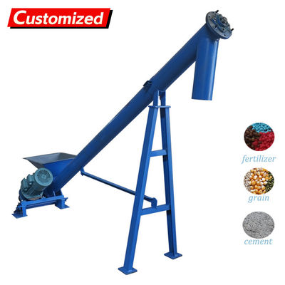 良い価格 custom Automatic Cement Powder Inclined Auger Screw Conveyor Feeder  Cement Screw Portable Conveyor for Truck Unloading オンライン