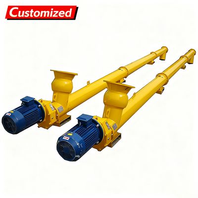 良い価格 Custom Auger Conveyor Systems Cement silo discharge Manufacturer Automatic Cement Powder Inclined Auger Screw Conveyor Feeder オンライン