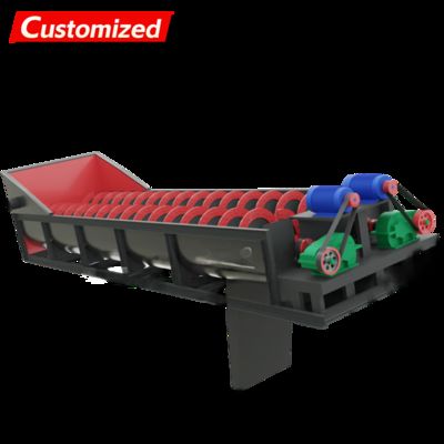 良い価格 Sand screw Washer  Spiral Sand Washing Machine high cleaning efficiency Energy Saving Mining Equipment wear-resistant steel Screw Sand Washer Machine for Gravel Pebble Basalt オンライン