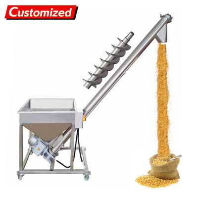 良い価格 oem Electric Screw Conveyor Inclined Spiral Auger Screw Conveyor Pipe Auger Feeder Conveyor Powder Particles Loading Machine 1.7m Conveyor Height オンライン