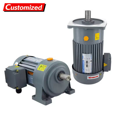 良い価格 CE Certified AC Geared Motor 100W~7.5KW Single-Phase/Three-Phase Adjustable Speed Gear Reducer Motor オンライン