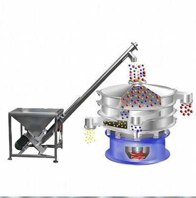 良い価格 ステンレス鋼 柔軟なスクリューコンベヤー 調整速度とPLC制御 オンライン