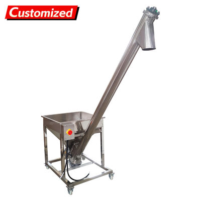 良い価格 customized Screw Powder Feeding Machine, Automatic Feeder Vibrating Hopper Inclined Conveyor, Powder Loading Machine Vibrating Hopper 110V オンライン