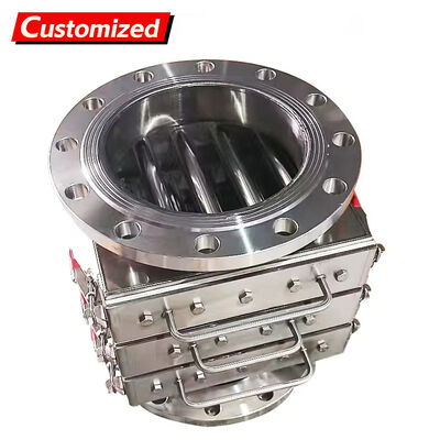 良い価格 オーダーメイド 強力な磁気クローンの除去ボックス 半自動抽出し 鉄の除去機 大量の粉末粒子 機械磁気グリッドパイプフィルター 磁気分離機 moq 1pcs オンライン