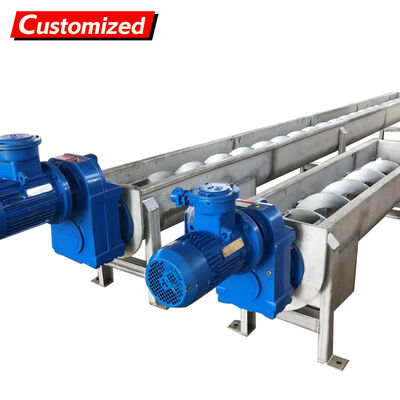 良い価格 Customized Screw Conveyor Automatic Shaftless Screw Conveyor Tubular Winch Integrated Sludge Conveying and Filter Pressing Equipment For Transporting Sludge Powder and Granular Raw Materials オンライン