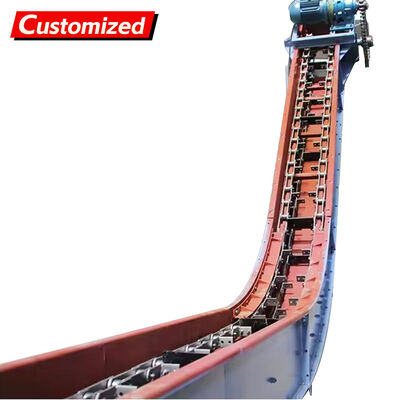 良い価格 Custom-made high-quality chain scraper conveyors and inclined drag chain scraper conveyors, suitable for transporting coal/ash/biomass, with specialized chain conveyors for wood chips. オンライン