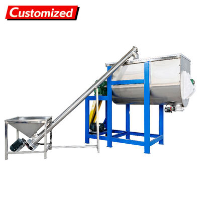 良い価格 Custom Screw Conveyor U-Shaped Twin-Screw Mixer with Rotating Blades for Food, Chemical, Pharmaceutical, and Construction Materials Industries オンライン
