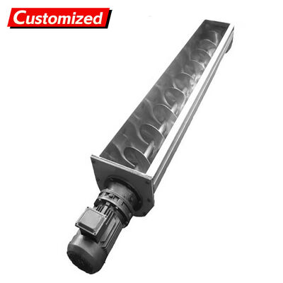 良い価格 カスタムステンレス鋼スクリューコンベア シャフトレス/シャフト付き/ツインシャフトタイプ 粒状/粉末材料用 耐腐食性 鉱業用スクリューコンベア オンライン