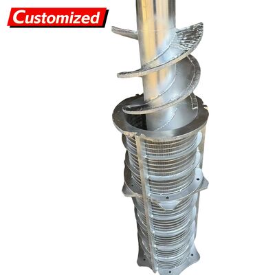 良い価格 エネルギー・鉱業、農場、建設工事向けのカスタムステンレス鋼連続スクリューコンベア スパイラルブレード ステンレス鋼スクリューシャフト ステンレス鋼、炭素鋼など オンライン