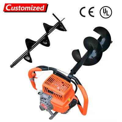 良い価格 ガソリン式ポータブルアースオーガー - 植樹・採掘用多機能オーガーボーリングマシン オンライン